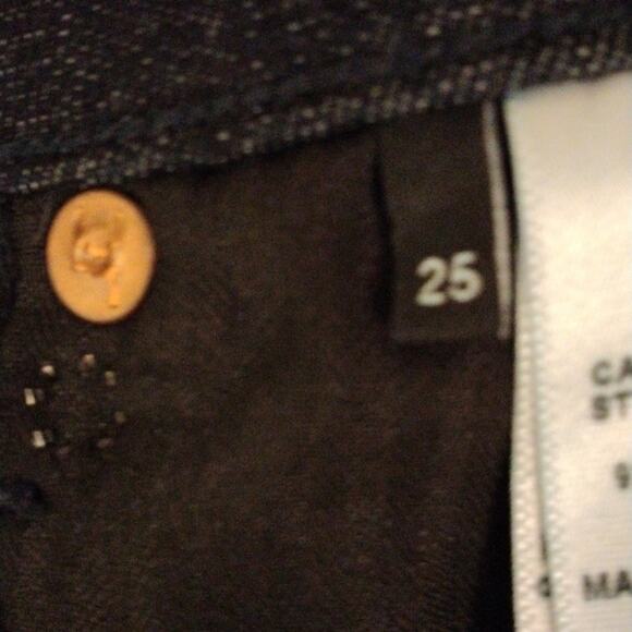 Rare Calvin Rucker Jeans Heartbreaker Sz 25 Black Silver Studs Designer Vintage - Picture 12 of 12